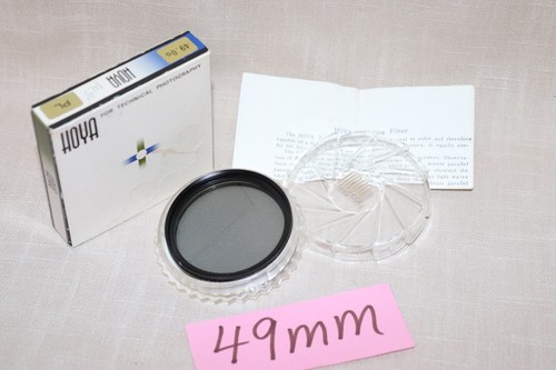 NEW Vtg HOYA 49mm PL POLARIZER FILTER Japan 49mm PL-Linear Polarizer f/SLR Film - Picture 14 of 14