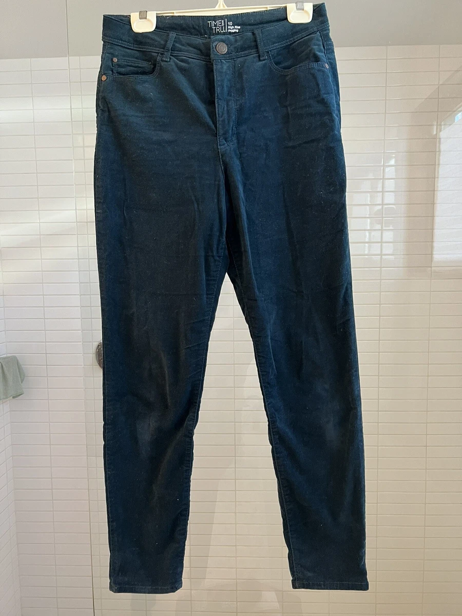 Time And Tru Womens Jeans Pants Jeggings Corduroy New High Rise Sculpted  Size 10