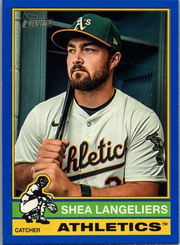 2025 Topps Heritage Shea Langeliers Blue
