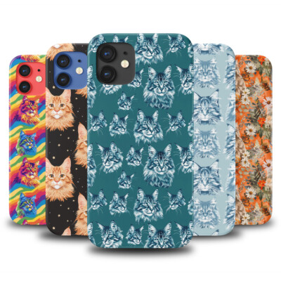 CASE COVER FOR APPLE IPHONE|CUTE MAINE COON KITTEN CAT FELINE PATTERN #A2