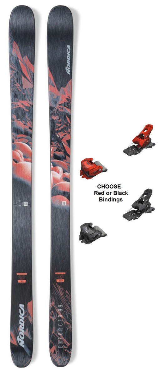 Nordica Enforcer 99 skis 179 cm with Attack 14 Bindings NEW 2025