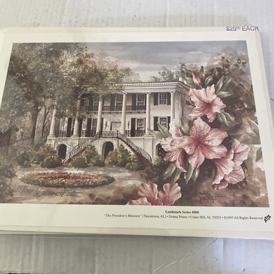Print  The President s Mansion  By Donna Peters. Signed And Numbered. #193/947