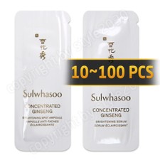 Sulwhasoo Concentrated Ginseng Brightening Serum / Spot Ampoule 1ml 10 100 pcs 