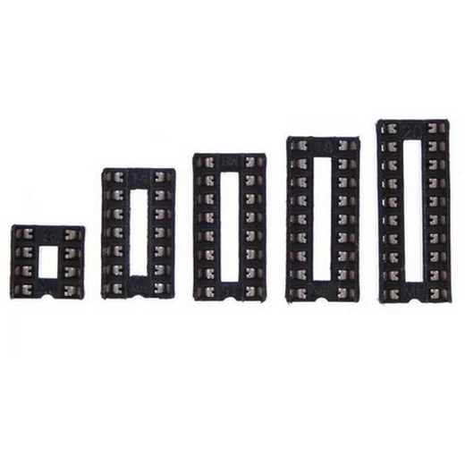 IC-Sockel Set Sortiment DIL 8pol, 14pol, 16pol, 18pol, 20pol - 174 Stück - Bild 3 von 4