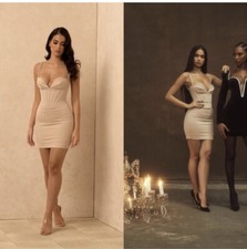 House of CB Cordelia Crystal Mini Corset Dress Size XS