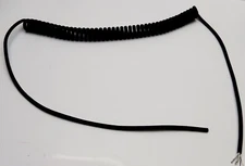 Coiled Cable 6 Conductor (3x 2-Pair Sheilded) 54" 14ft Extended 3/PR 26 AWG