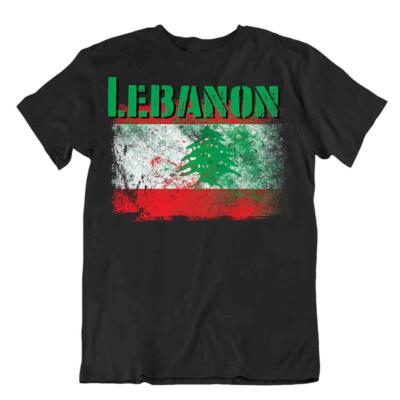 Libanon Flagge T-Shirt Souvenir De Voyage Bluse Mode Libanon Flagge Tshirt