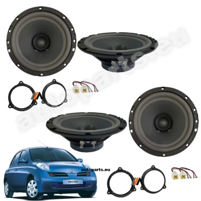 Kit 4 Haut-Parleurs Avant Et Arrière Nissan Pour Micra Depuis 2004 - Photo 1/4