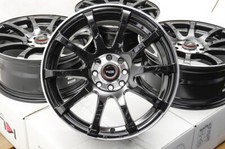 Kudo Racing Reactive 16x7 4x100 4x108 Black Wheels Rims Ford Focus Escort Civic Kudo Racing Reactive 16x7 4x100 4x108 Black Wheels Rims Ford Focus Escort Civic