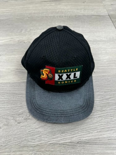 Seatte Supersonics Hat Cap Adjustable Black Embroidered Sport Specialties Men 90 - Picture 7 of 16