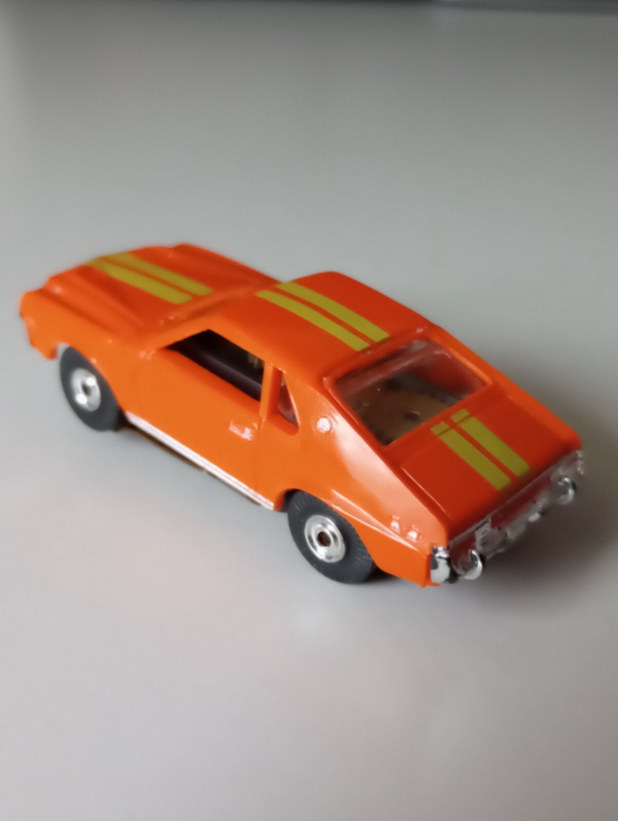 AMC/AMX AURORA TJET 1414 ORANGE/MUSTARD SLOT CAR IN NEAR MINT