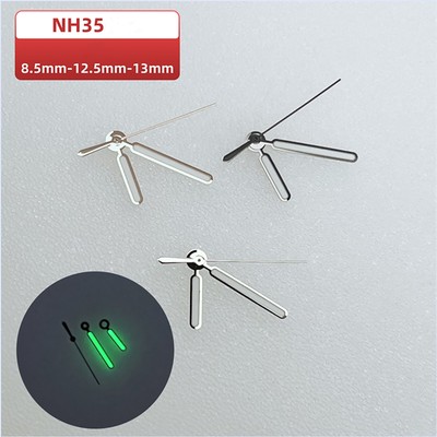 13MM Green Luminous Arrow Watch Hands Watch Accessories for NH35/NH36 Movement