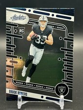 BROCK BOWERS #113 RC 2024 PANINI ABSOLUTE RAIDERS BLUE FOIL