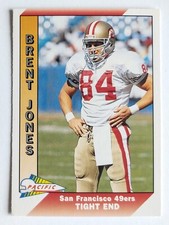 BRENT JONES 1991 Pacific Football #462 San Francisco 49ers