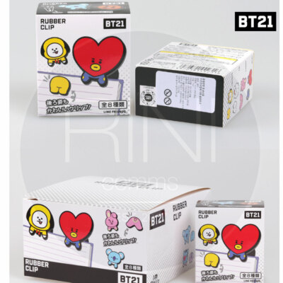 BTS BT21 Official Authentic Goods Mascot Rubber Clip SET +