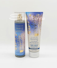 Bath  Body Works Frosted Coconut Snowball Body Mist  Body Cream 2 Pc Gift Set