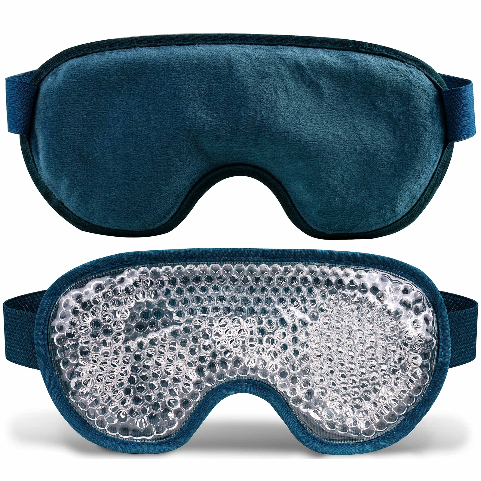 Cooling Eye Mask with Gel Bead, Reusable Cold Compress Ice Pack Sleeping Eye-image