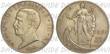 REGNO D'ITALIA - VITTORIO EMANUELE III - 100 LIRE 1931 IX - NO ORO - RICONIO