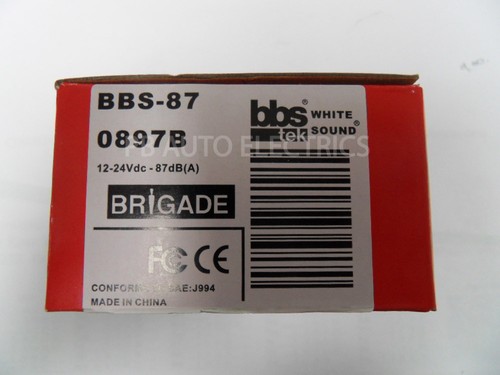 2 x BRIGADE BBS87db WHITE NOISE UNIVERSAL STANDARD REVERSING BACKUP ALARM 12/24v - Picture 5 of 10