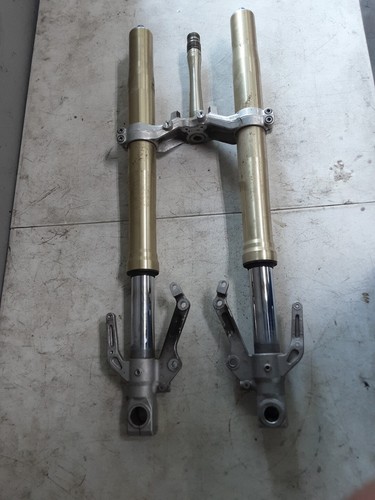 1999 99 98-99 Yamaha YZF R1 YZF-R1 Front Forks Stem Suspension Slightly Bent - Picture 7 of 13