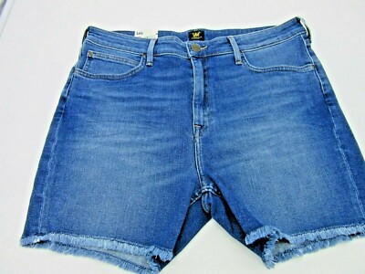 LEE Boyfriend Relaxed Damen Jeans Short Bermuda Blau Gr.33 Neu 