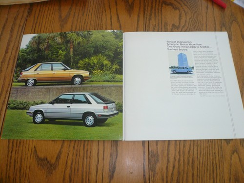 1984 Renault Verkaufsbroschüre - Encore - Vintage - Bild 2 von 9