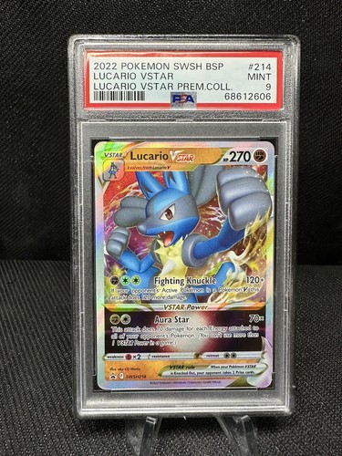 Lucario VSTAR graded PSA 9 for sale on eBay