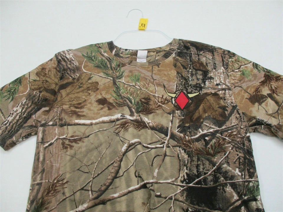 CODE V Men's Size M 100% Cotton Brown Camouflage Shirt - Image 2 of 4