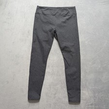 American Giant Knit Ponte Legging Pants Womens 16 Gray Casual Slim Leg USA Made