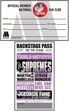 SUPREMES FAN CLUB MEMBERSHIP CARD #1 - VINTAGE FANTASY
