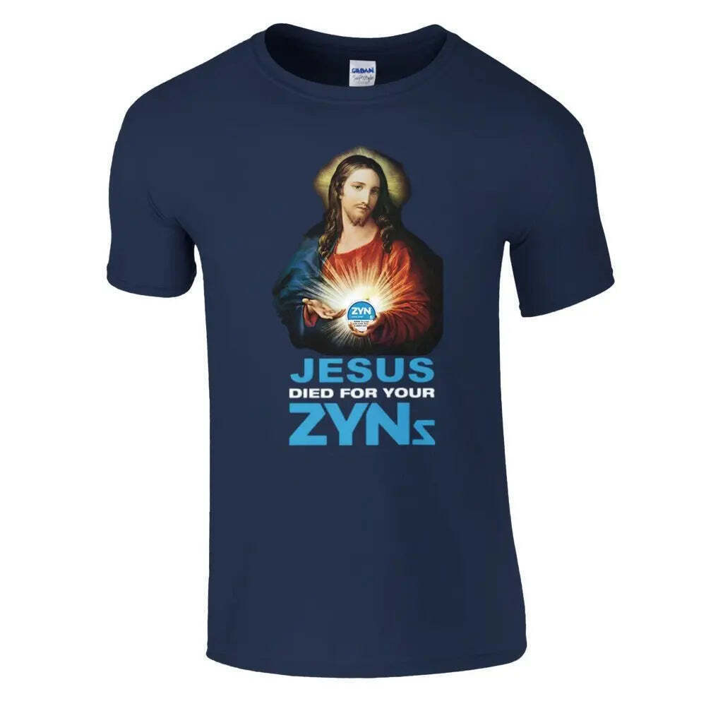 サイズ不明　 JESUS DIED FOR YOU Tシャツ Amazon.com: Jesus Died for Your Zyns Funny Nicotine Pouch Meme