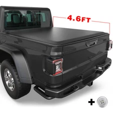 4.6FT Roll Up Tonneau Cover For 2022-2025 Ford Maverick Truck Bed Waterproof