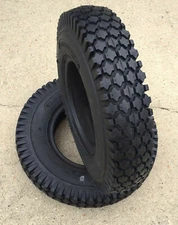 2 - 4.10/3.50-4 4 Ply Stud Tubeless Tires Pair DS7201