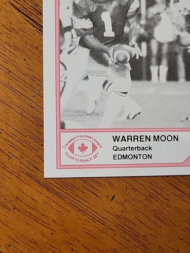 1983 JOGO Warren Moon CFL Quarterbacks NMNT - Picture 8 of 9