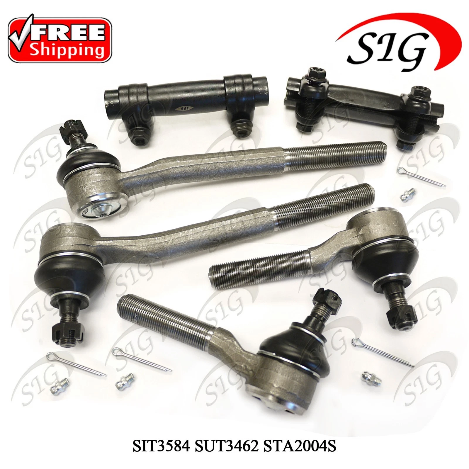 えーてぃす Front Inner Outer Tie Rod End Sleeve Steering Kit for 1998-2000