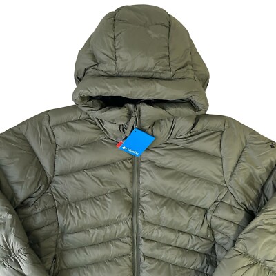 Columbia Women's 2X Omni-Heat Autumn Park Down Mid Jacket Olive