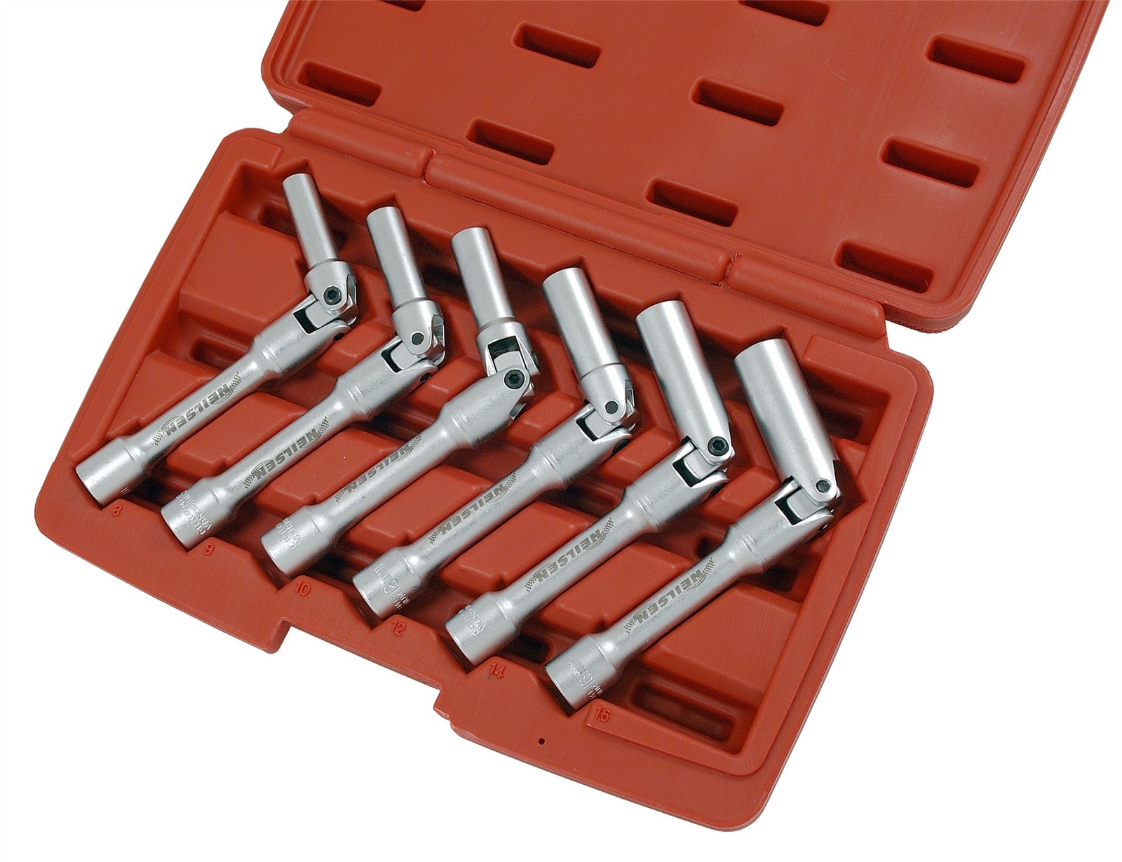 6pc Diesel Glow Plug Socket Removal 3/8"" Square Drive Set 8,9,10,12,14,16mm