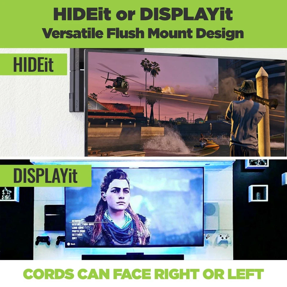 HIDEit PS4 Wall Mount + (2) Controller Mount (Bundle) | Made in the USA - Image 3 of 4