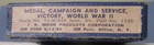 Vintage US World War II Medal, Campaign & Service, Victory Metal — photo 1
