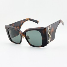 Saint Laurent SLM119/F BLAZE Havana Green Butterfly Sunglasses Women 53-19-135