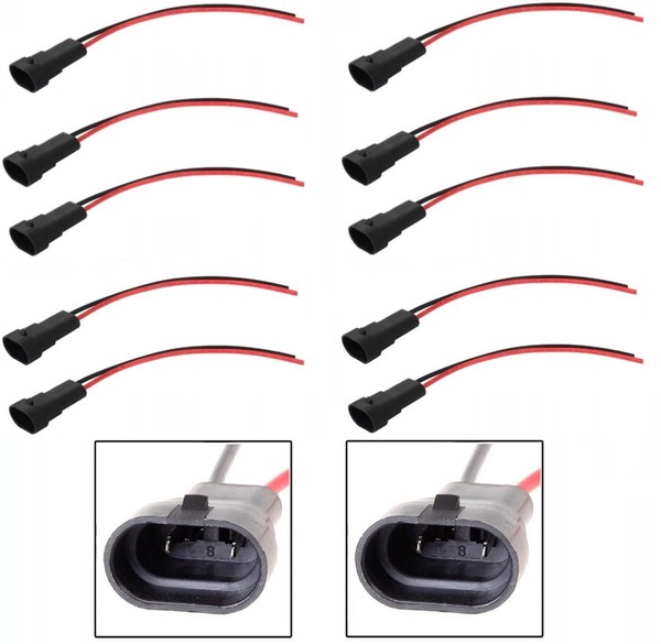 Draht Zopf Stecker 9006 HB4 Ten Gurt Nebel Licht Ersetzen Anschluss Adapter-image