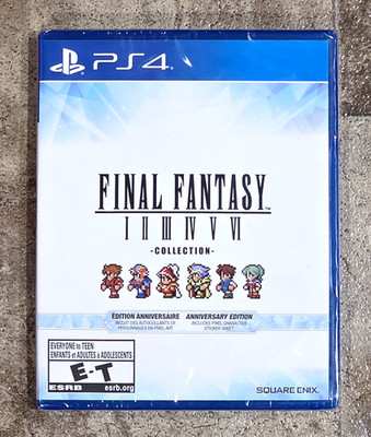 Final Fantasy I-VI Pixel Remaster Anniversary Edition (PS4) NEW SHIPS IN A BOX