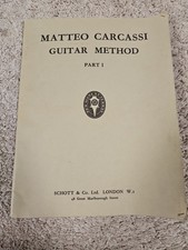 Matter Carcassi Guitar Method Vintage Sheet Music With Guitar Map VGC