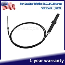 12FT Mechanical Steering Cable For SeaStar Teleflex Marine SSC13412 Rack Pinion 