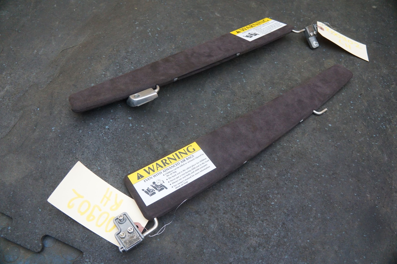 Set 2 Sun Visor Shade Chocolate Alcantara AD43-69320-BAW Aston Martin Rapide 10