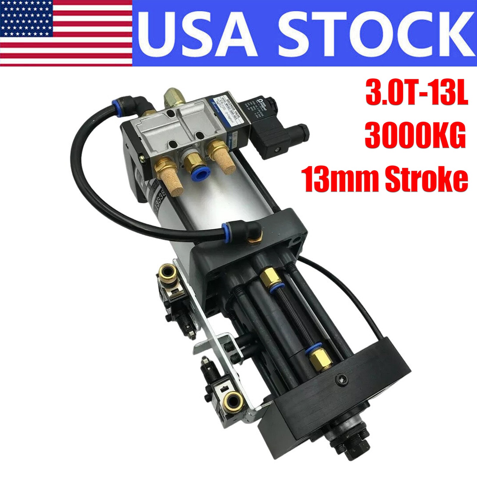 For BT40 Spindle 3.0T-13L 3000KG Pneumatic Air Boosting Pressure Cylinder 13 mm