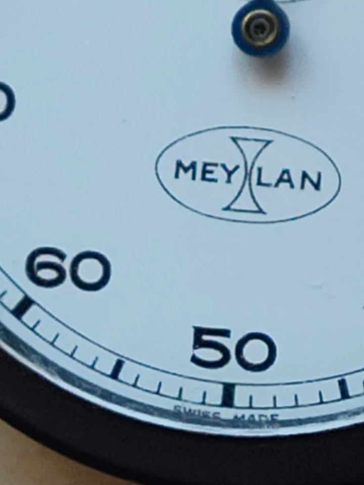 Vintage Meylan Swiss Mechanical 7- Jewel Movement Stopwatch –  WORKS GREAT - Image 3 of 4