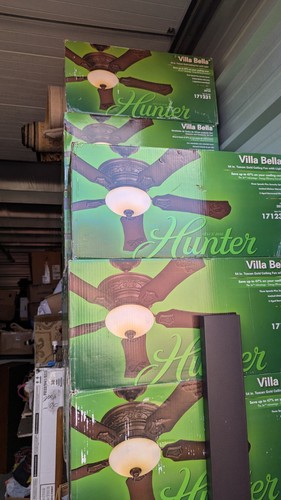 New Hunter 20724 Villa Bella 54" Tuscan Gold Ceiling Fan *Rare* - Picture 8 of 11