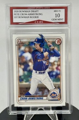 2020 Bowman Draft Pete Crow-Armstrong 1st Bowman Prospect Card #BD-72