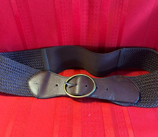 Women's Elastic Stretch Belt Size 18/20, Color Brown, 45" Long, 3" Wide
